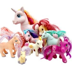 Vtg My Little Pony Lot of 11 – 6 Hasbro,  Lanard, Strawberry Shortcake GUC